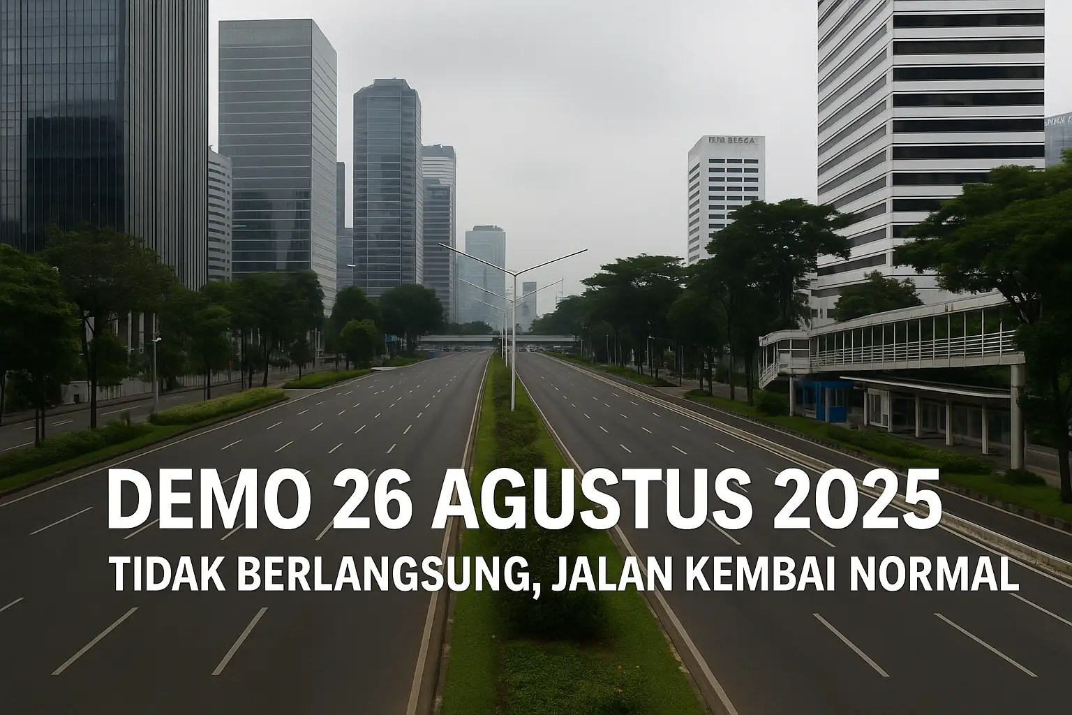 Demo 26 Agustus 2025 Tidak Berlangsung, Jalan Kembali Normal