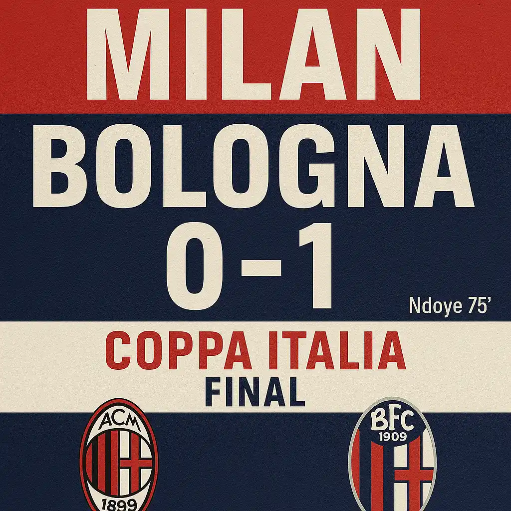 Milan vs Bologna: Bologna Akhiri Puasa Trofi 51 Tahun