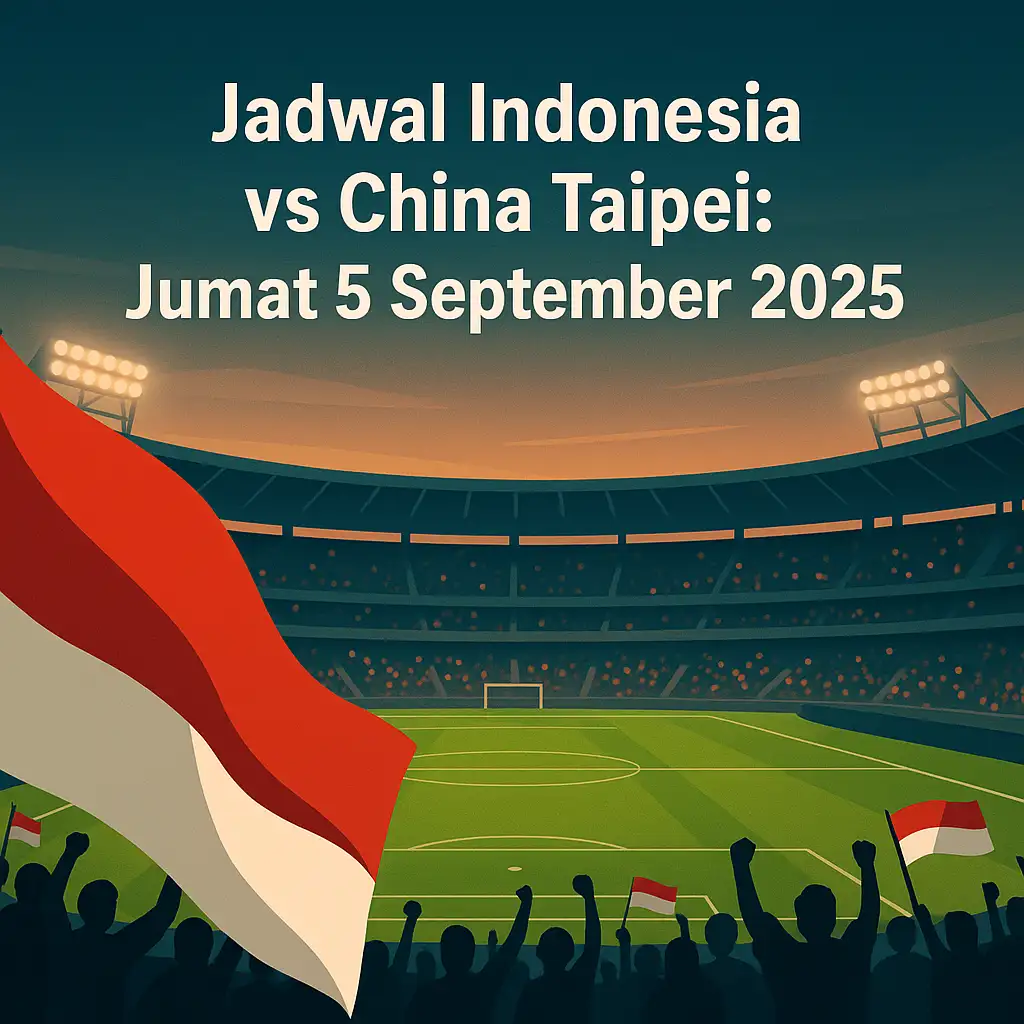 Jadwal Indonesia vs China Taipei: Jumat 5 September 2025