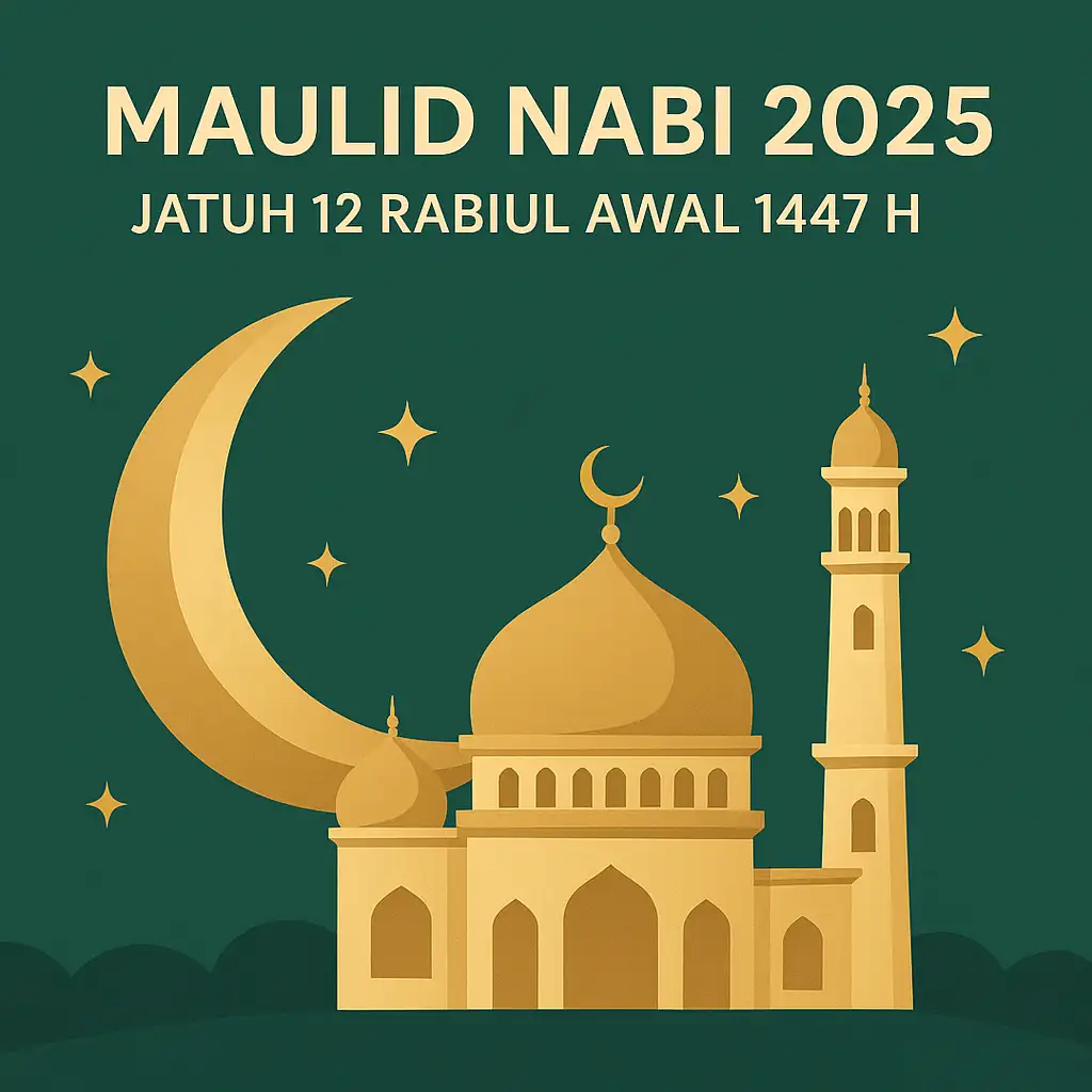 Maulid Nabi 2025: Jatuh 12 Rabiul Awal 1447 H